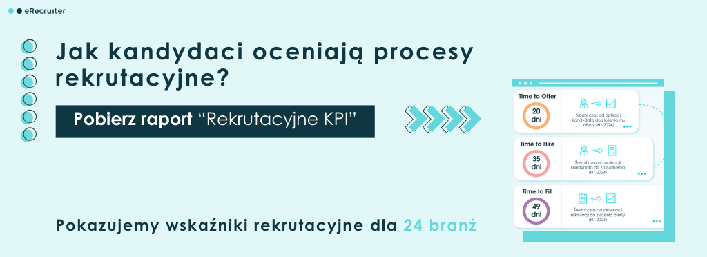 grafika promująca raport pt. rekrutacyjne kpi